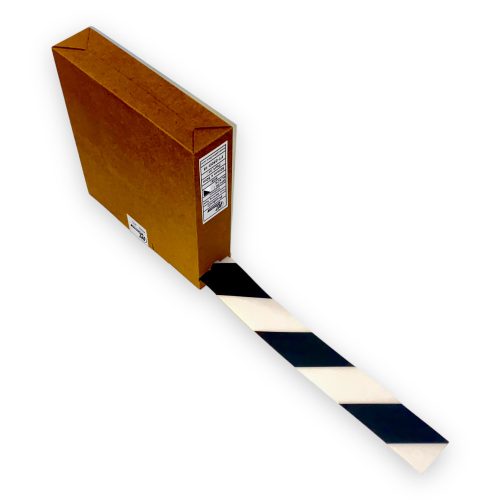 GEToolbox® Floor Marking Tape 75mm x 50m WHITE-BLACK