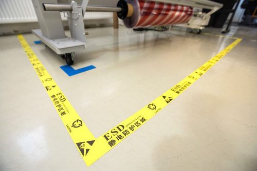 GEToolbox® Padlójelölő szalag 50mm x 50m ESD