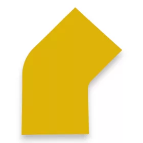   45° sarokelem padlójelölő szalaghoz 75 mm TRAFFIC SÁRGA GEToolbox®