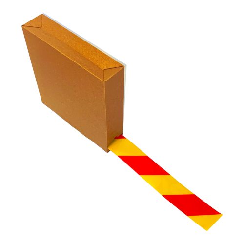 GEToolbox® Floor Marking Tape 75mm x 50m YELLOW-RED