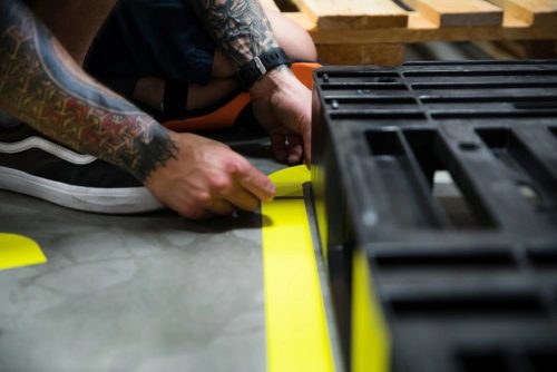 ArcticTac® floor marking tape 50 mm x 50 m BLACK