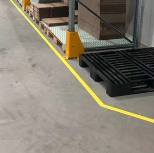 45° sarokelem padlójelölő szalaghoz 100 mm FEHÉR GEToolbox®