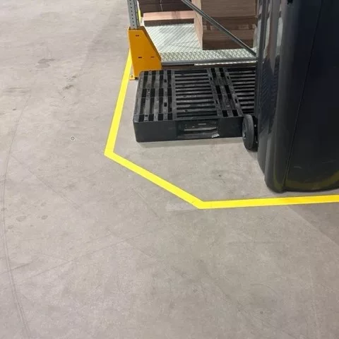 45° sarokelem padlójelölő szalaghoz 50 mm