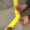 45° sarokelem padlójelölő szalaghoz 100 mm FEKETE GEToolbox®