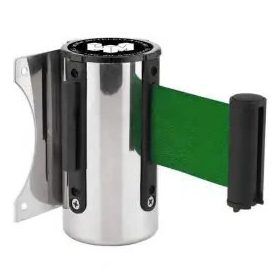 Fali tokmány fém, zöld szalaggal, 5 méter, zöld