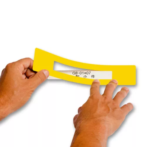 GEToolbox® Feliratablak padlójelölő "Mini Cut-out" 100mm SÁRGA