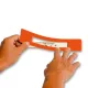 GEToolbox® Text Window Floor Marker "Mini Cut-out" 50mm ORANGE
