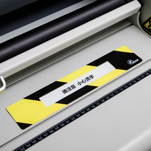 GEToolbox® Text Window Floor Marker "Mini Cut-out" 75mm ORANGE
