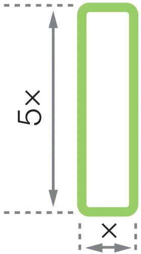 GEToolbox® Feliratablak padlójelölő "Mini" 50mm FEHÉR