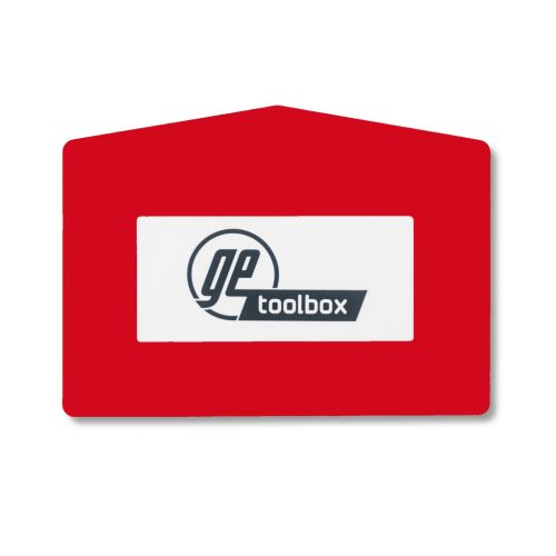 GEToolbox® Feliratablak padlójelölő "Plus Arrow" A4 PIROS