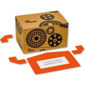   GEToolbox® Feliratablak padlójelölő "Plus Arrow" A4 NARANCS