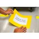 GEToolbox® Text Window Značka podlahy "Plus" 1/3 A4 žltá