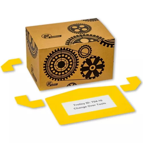 GEToolbox® Text Window Floor marker "Plus Arrow" 1/3 A4 ORANGE