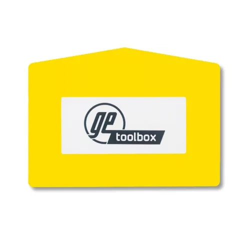 GEToolbox® Text Window Floor marker "Plus Arrow" 1/3 A4 ORANGE