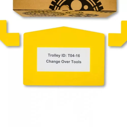 GEToolbox® Text Window Floor marker "Plus Arrow" 1/3 A4 ORANGE