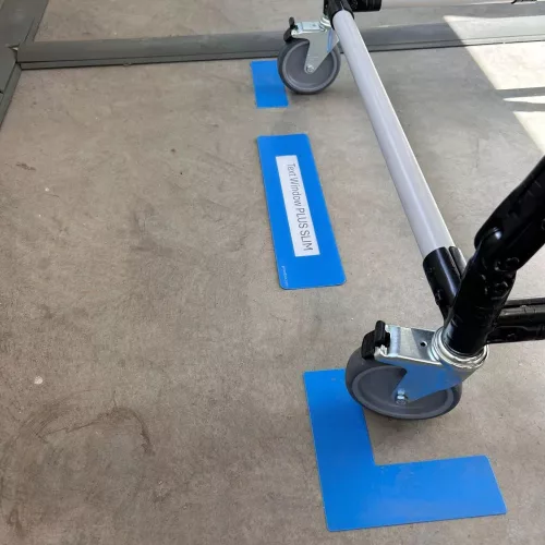 Feliratablak padlójelölő PLUS 75MM x 300MM NARANCS GEToolbox® 