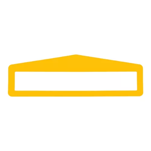 Feliratablak padlójelölő PLUS ARROW 45 x 300MM TRAFFIC SÁRGA RAL1023 GEToolbox® 