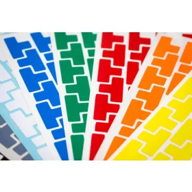 GEToolbox® Asztali tárhely jelölés T-forma 10 mm FEHÉR