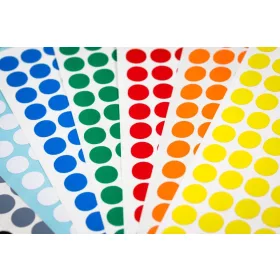   GEToolbox® Asztali tárhely jelölés PONT-forma 10 mm FEHÉR