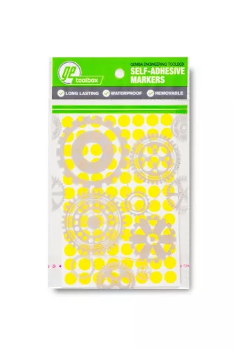 GEToolbox® Asztali tárhely jelölés PONT-forma 10 mm FEHÉR