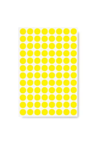 GEToolbox® Asztali tárhely jelölés PONT-forma 10 mm FEHÉR