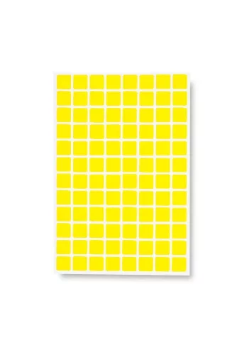 GEToolbox® Asztali tárhely jelölés NÉGYZET-forma 10 mm FEHÉR