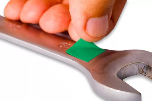 GEToolbox® Asztali tárhely jelölés NÉGYZET-forma 10 mm FEHÉR