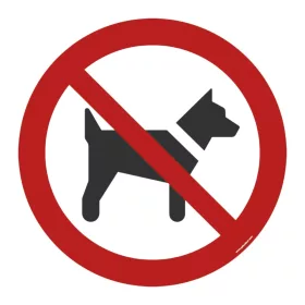 Kutyát behozni tilos P021 300 mm-es biztonsági padlójel
