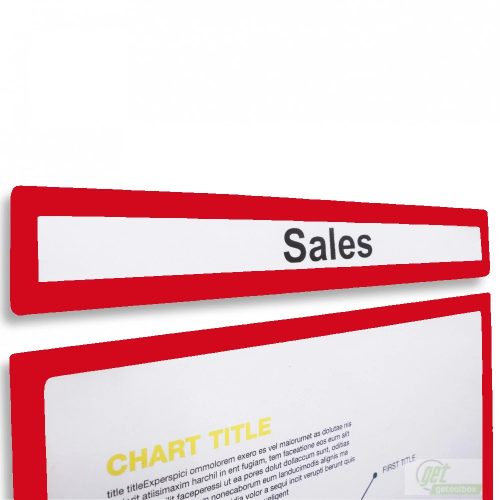 GEToolbox® Headers for "LITE" Document Holders A3 Landscape RED