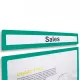 GEToolbox® Fejléc "LITE" Információs kerethez A3 Álló ZÖLD