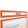 GEToolbox® Fejléc "LITE" Információs kerethez A4 Álló NARANCS