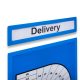GEToolbox® Hlavičky pre držiaky dokumentov "LITE" A4 Horizontálne modrá