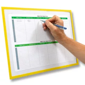   GEToolbox® "LITE" CUT-OUT Document Holder A3 YELLOW
