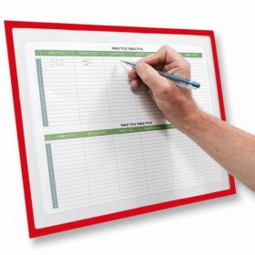 GEToolbox® LITE Kivágott Információs keret A4 PIROS