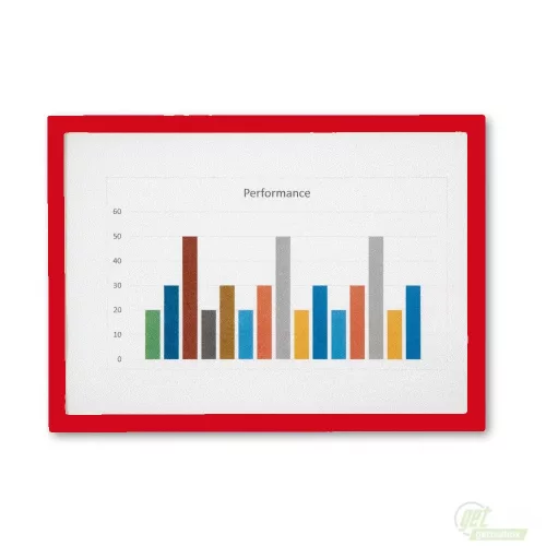 GEToolbox® LITE Design Információs keret A4 PIROS