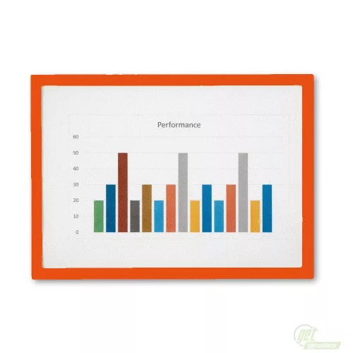 GEToolbox® LITE Design Információs keret A4 NARANCS