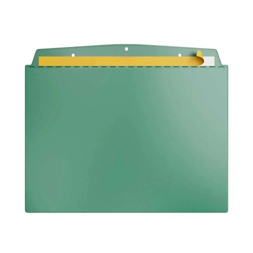 Visual pocket, A6 landscape, self-adhesive, green