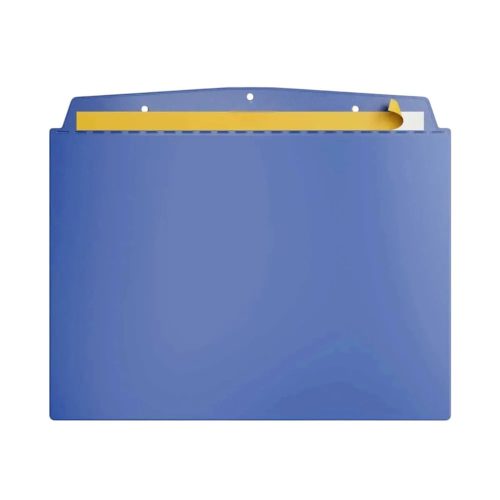 Visual pocket, A6 landscape, self-adhesive, SIGNAL BLUE