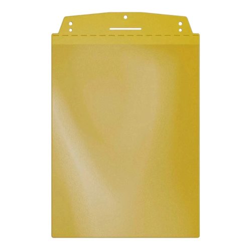 Visual pocket, A4 portrait, self-adhesive, TRAFFIC YELLOW