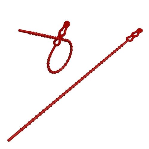 Plastic tie-wrap for visual pockets