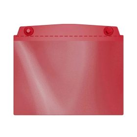 Visual pocket, A6 landscape, with strong magnets, red