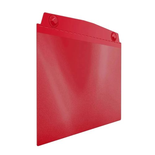 Visual pocket, A4 landscape, with strong magnets, red