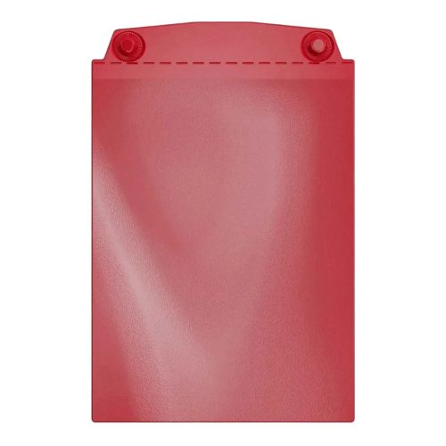Visual pocket, A4 portrait, with strong magnets, red