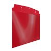 Visual pocket, A5 landscape, with magnetic strip, red