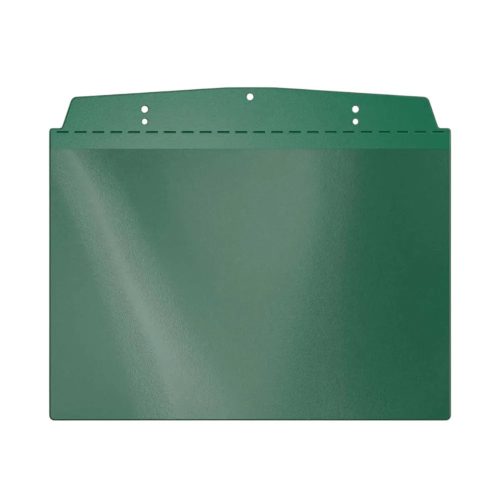 Visual pocket, A4 landscape, with magnetic strip, green