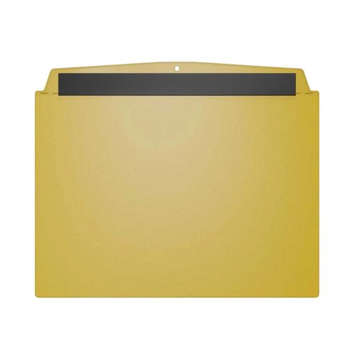 Visual pocket, A6 landscape, with magnetic strip, TRAFFIC YELLOW