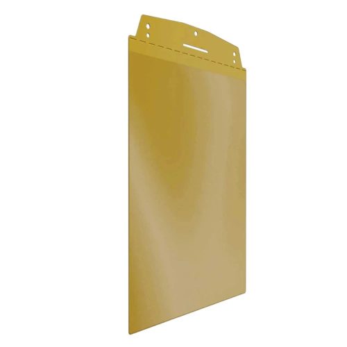 Visual pocket, A4 portrait, with magnetic strip, TRAFFIC YELLOW