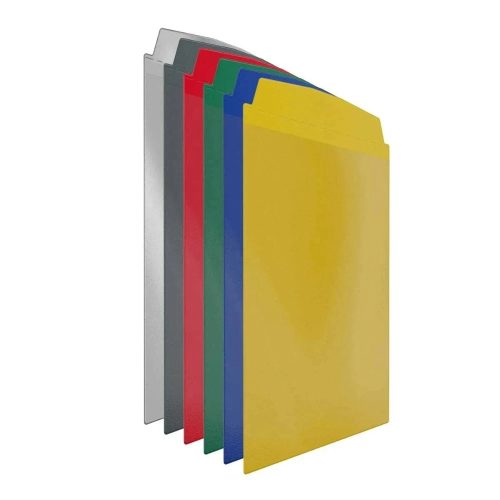 Visual pocket, A4 portrait, with magnetic strip, TRAFFIC YELLOW