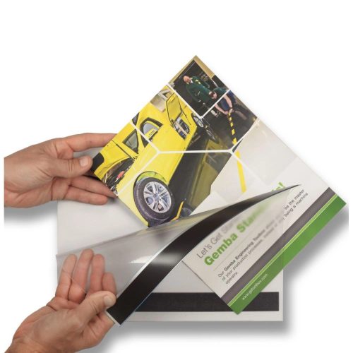 "QUICK CHANGE" Mágneses Dokumentumtartó DESIGN A4 Álló SÁRGA